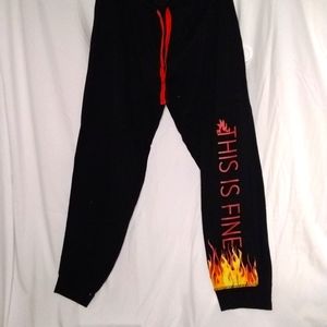 Hot Topic "This is Fine" Lounge Pants